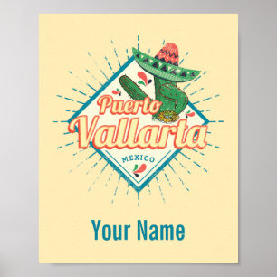 Puerto Vallarta Jalisco Mexico dansende cactus Poster