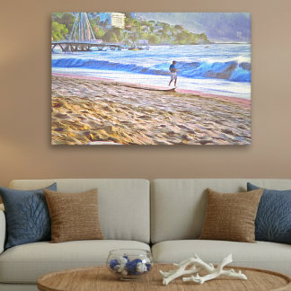 Puerto Vallarta Los Muertos-strand 786 Canvas Afdruk