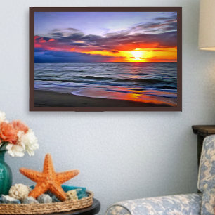Puerto Vallarta Malecon Zonsondergang 1739 Kunstpr Poster