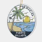 Puerto Vallarta Mexico Keramisch Ornament (Links)