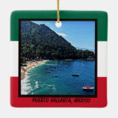 Puerto Vallarta, Mexico Keramisch Ornament (Achterkant)