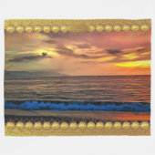 Puerto Vallarta Sunset 1577 Fleece Deken (Voorkant (Horizontaal))