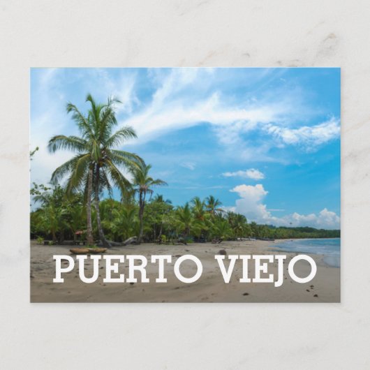 Puerto Viejo Beach Briefkaart (Voorkant)