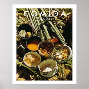 Puertoricaans eten, Geschiedenis, Puerto Rico Poster