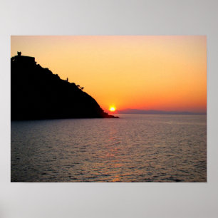 Puesta de sol Donostia - San Sebastián - M1 Poster