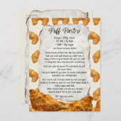 Puff Pastry Recept Briefkaart (Voorkant / Achterkant)