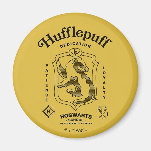 PUFFELPUF™ Toewijding Geduld Trouw Wapenschild Magneet (Voorkant)