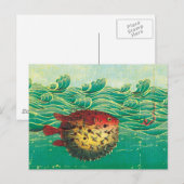 Puffer Fish Briefkaart (Voorkant / Achterkant)