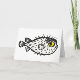Puffer Fish Greeting card Bedankkaart