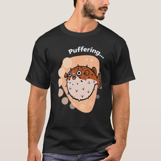 Puffer Fish I Puffering I Fish Zee Creator Diver T-shirt (Voorkant)