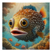 Puffer Fish no 1 Glanzend Poster Perfect Poster (Voorkant)