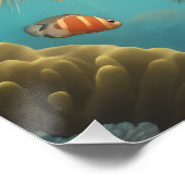 Puffer Fish no 1 Glanzend Poster Perfect Poster (Hoek)