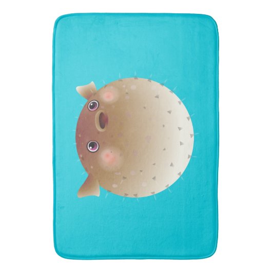 Puffer-vis Badmat (Voorkant Verticaal)