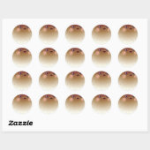 Puffer-vis Ronde Sticker (Vel)