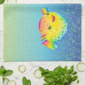 Puffer-vis Theedoek (Gevouwen)