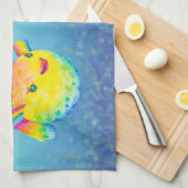 Puffer-vis Theedoek (Quarter Fold)