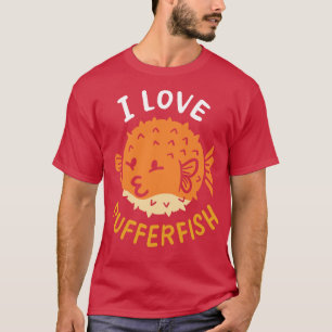 Pufferfish globefish kogelvis liefhebber t-shirt