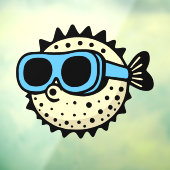 Puffervis Raamsticker (Vel 3)