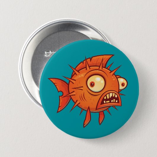 Puffervis Ronde Button 7,6 Cm (Voorkant /achterkant)