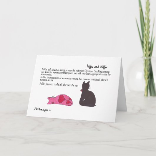 Puffie en Muffie Valentijn Kaart (Voorkant)