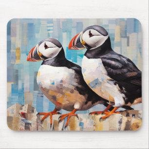 Puffin Animal Bird Art Decor Verf Muismat