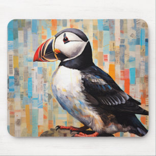Puffin Animal Bird Art Decor Verf Muismat