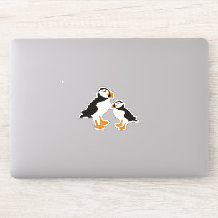 Puffin Bird Cute Art Sticker Puffins maakt muffins