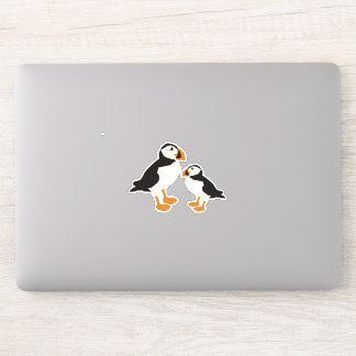Puffin Bird Cute Art Sticker Puffins maakt muffins