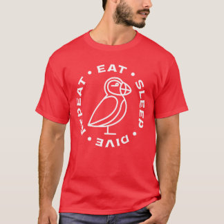 Puffin Bird Design Zeevogel Puffins grappig T-shirt