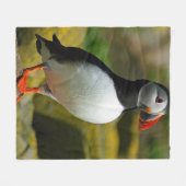 Puffin Bird Fleece Blanket Deken (Voorkant (Horizontaal))