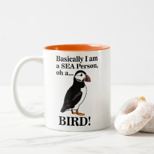 Puffin Bird Seabird Grappig Tweekleurige Koffiemok