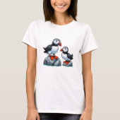Puffin bird Womens Basic T-Shirt (Devant)