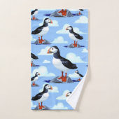 Puffin Cute Atlantic Seabird Bad Handdoek (Handdoek)