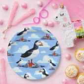 Puffin Cute Atlantic Seabird Papieren Bordje (Feest)