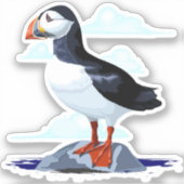 Puffin Cute Atlantic Seabird Sticker (Voorkant)