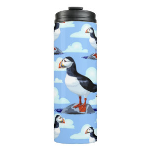 Puffin Cute Atlantic Seabird Thermosbeker