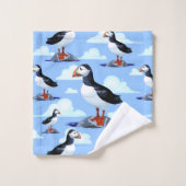 Puffin Cute Oiseau de mer Atlantique (Gant de toilette)