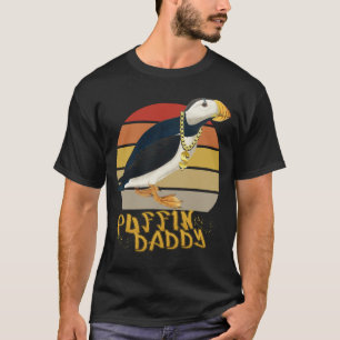 Puffin Dad Cool Retro  Puffin Rapper T-shirt