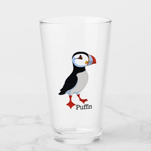 Puffin Design Drink glas (Voorkant)