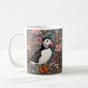 Puffin en Zee Thrift Flowers William Morris Koffiemok