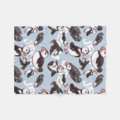 Puffin Fleece Baby Blanket Deken (Voorkant (Horizontaal))