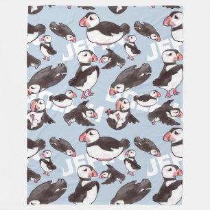 Puffin Fleece Large Deken
