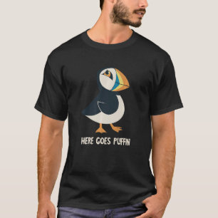 Puffin hier is IJsland dierlijk Puffin zeevogel en T-shirt