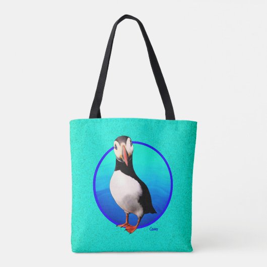 Puffin II - Canvas tas (Achterkant)