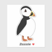 Puffin Illustratie Sticker (Vel)