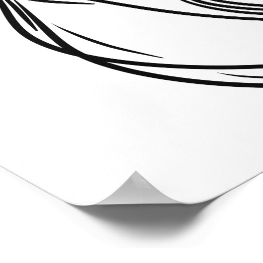 Puffin Line Art | Affiche irlandaise sur les oisea (Coin)