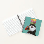 Puffin met macaronenlaptop notitieboek (Binnen)