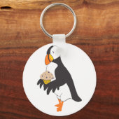 Puffin met Muffin Sleutelhanger (Voorkant)
