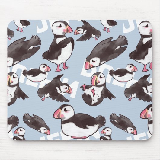 Puffin Mousepad Muismat (Voorkant)