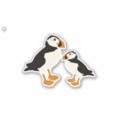 Puffin Oiseau Cute Art Sticker Puffins Faire Muffi (Devant)